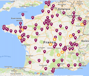 Carte refuges partenaires GRAAL